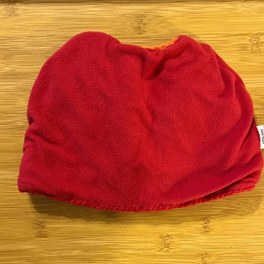 Wool Rainbow Ponytail Beanie